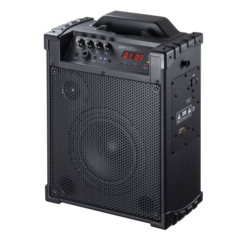 拡声器（スピーカー・選挙・バッテリー内蔵・ワイヤレスマイク2本付き・60W）