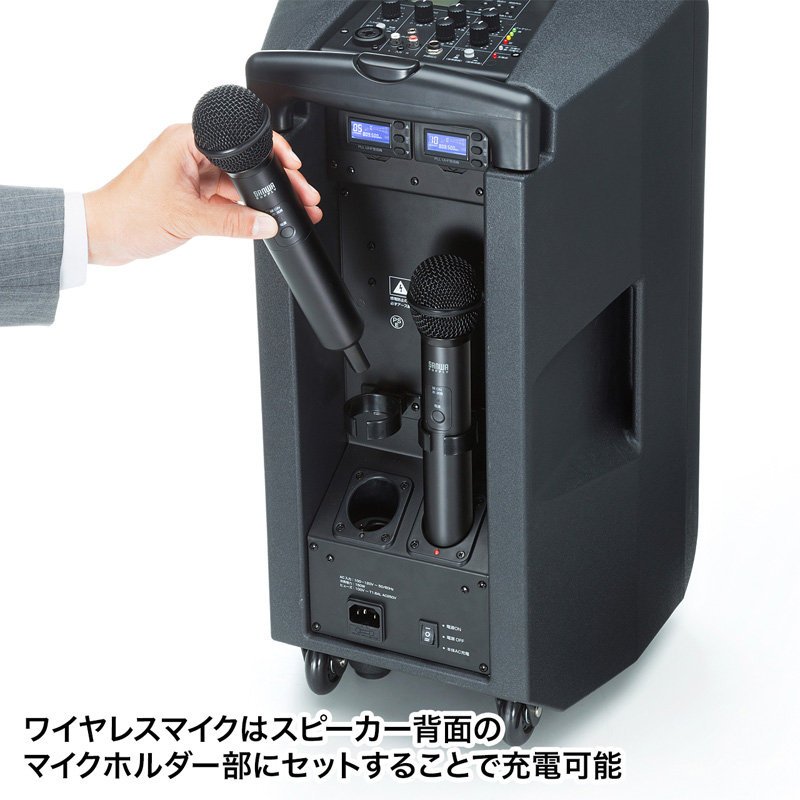 拡声器（スピーカー・大音量・ワイヤレスマイク付き・選挙・講演・イベント・200W）