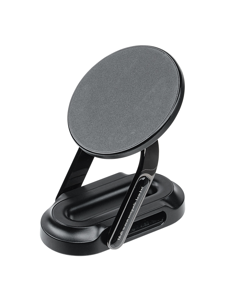MagSafe対応スマホスタンド/両面マグネット・折りたたみ/位置調整しやすい設計