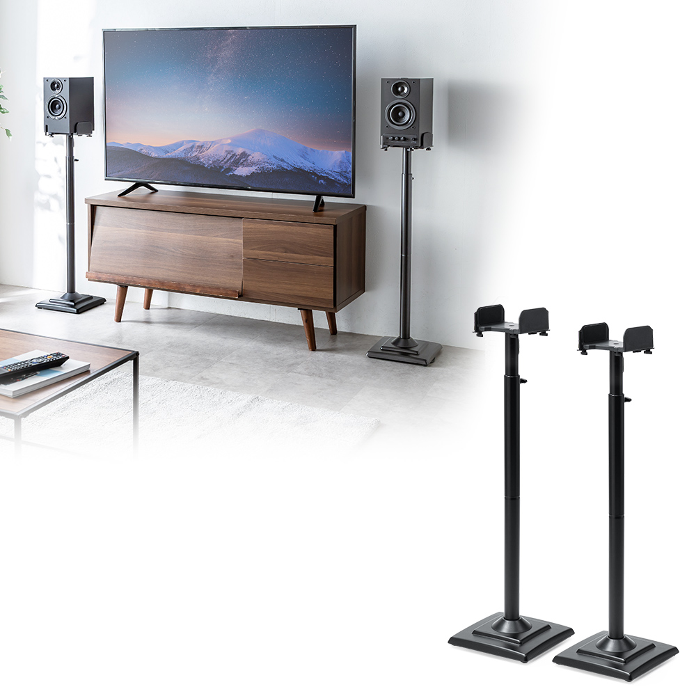 音の定位を整えるスピーカースタンド – 大型スピーカー・拡声器対応＆配線スッキリ設計