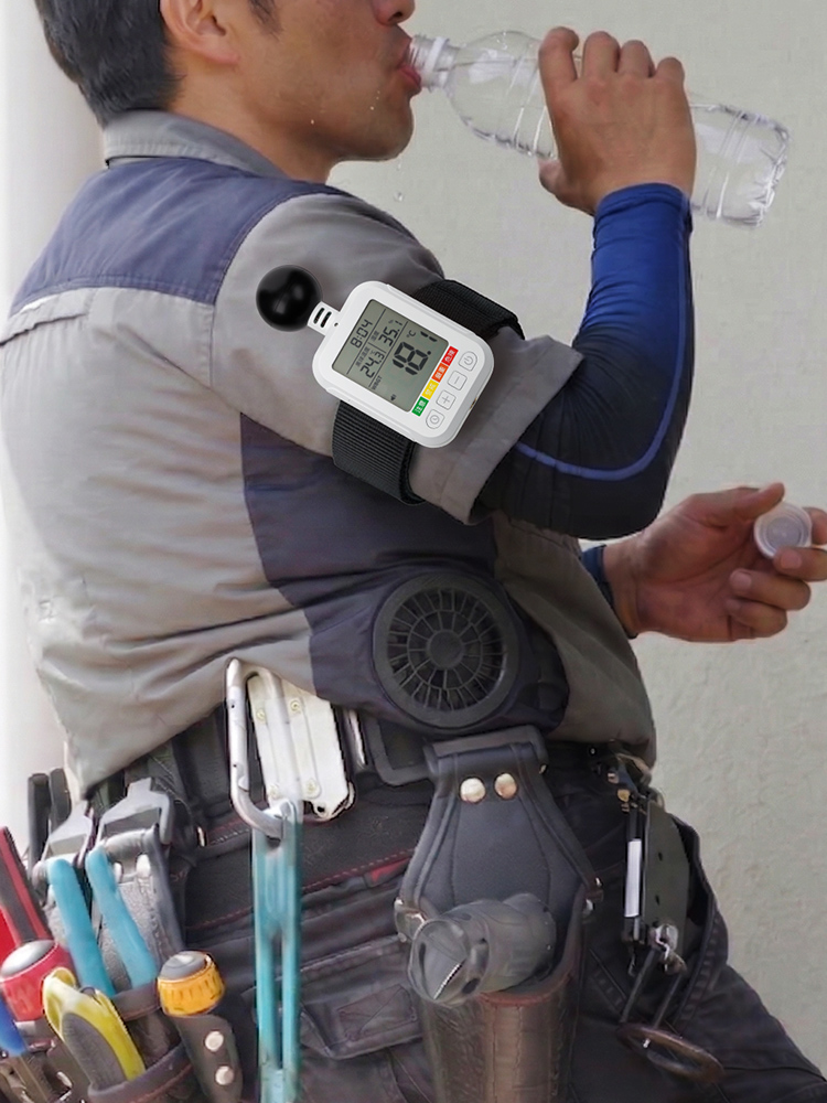 【WBGT対応】デジタル温湿度計 | 高精度で危険値アラーム付き、屋外でも使える