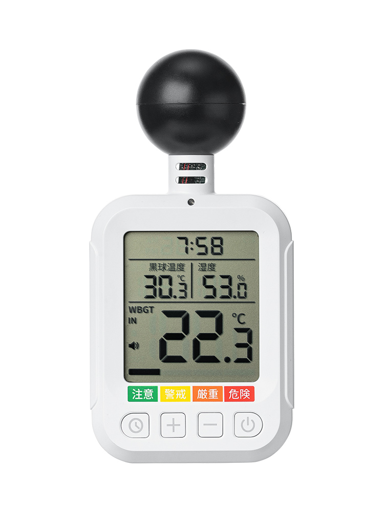 【WBGT対応】デジタル温湿度計 | 高精度で危険値アラーム付き、屋外でも使える