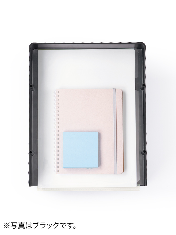 A4収納対応2段棚と360度回転の卓上電話台 | 省スペース設計でデスクやオフィスを整理する ライトグレー