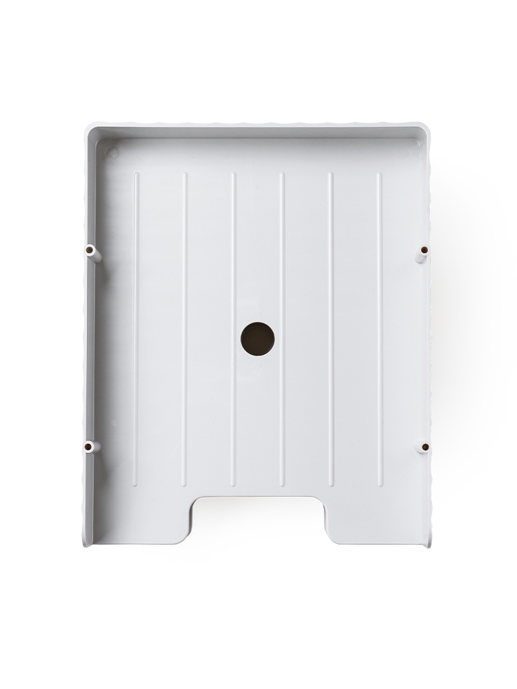 A4収納対応2段棚と360度回転の卓上電話台 | 省スペース設計でデスクやオフィスを整理する ライトグレー