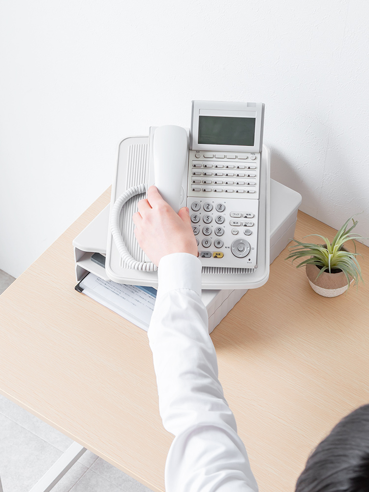 A4収納対応2段棚と360度回転の卓上電話台 | 省スペース設計でデスクやオフィスを整理する ライトグレー