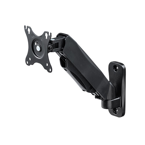 VESAロングアーム 壁掛け式モニターアーム モニターアーム／壁面取付式／1画面／最大34インチ／耐荷重15kg