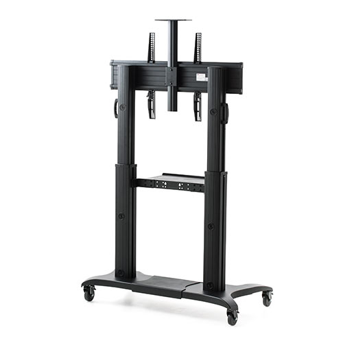 テレビスタンド 大型（キャスター付き・ハイタイプ・移動式・棚板・高