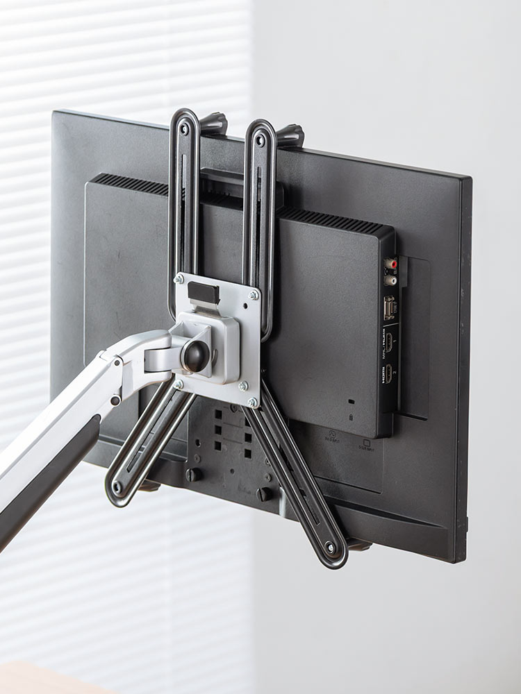 VESA非対応モニターをアーム化 マウントホルダー【13～27インチ対応】