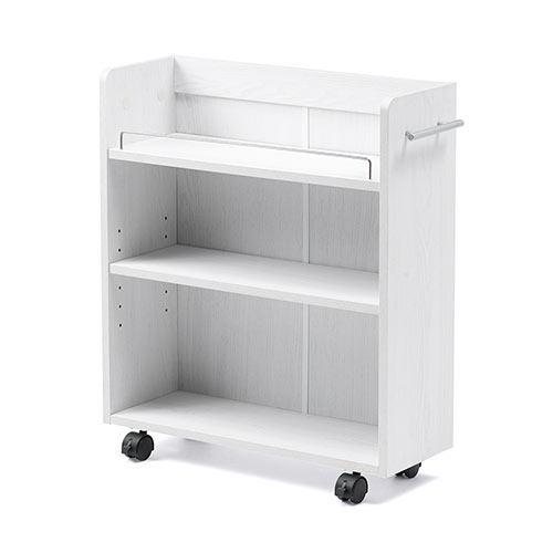 ホームエレクター 細型すき間収納ワゴン ウレタンキャスター付き 白 中古品 ホームエレクター 細型すき間収納ワゴン ウレタンキャスター付き