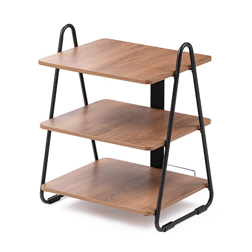 オーディオラック（3段・木製・コンパクト・AV・ゲーム機