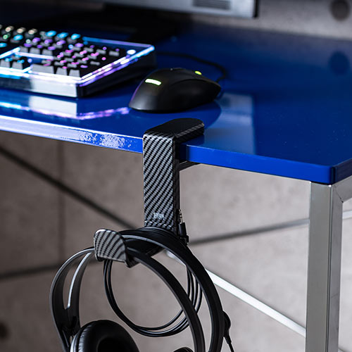 ワークデスク（シンプルデスク・ゲーミングデスク・平机・幅1200×奥行600・ブルー）