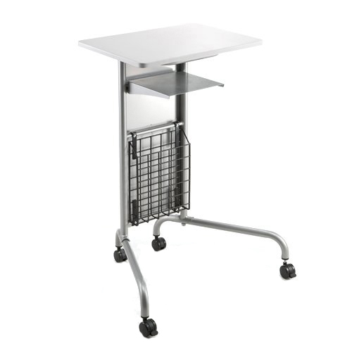 演台 講演台 キャスター・中棚・マガジンラック付 高さ100cm EEZ