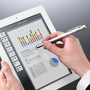 レーザーポインター iPadでプレゼン タブレット タッチペン+指示棒 レーザーポインタ