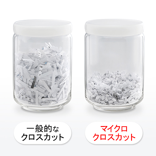 業務用電動シュレッダー（マイクロクロスカット・A4・6枚細断・CD/DVD・カード対応）