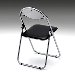 折りたたみイス・パイプ椅子（4脚・ブラック） EEZ-SNC037BK | 激安