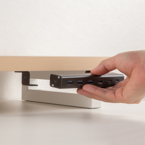 木製天板取付用ドッキングステーション（HDMI・1画面・4K/60Hz・PD90W・5Gbps・USB-C×1・USB-A×3）