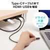 木製天板取付用ドッキングステーション（HDMI・1画面・4K/60Hz・PD90W・5Gbps・USB-C×1・USB-A×3）