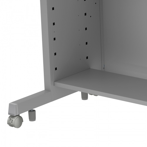 eデスク セミーオーダーデスク 中棚 幅100cm用 グレー 奥行26cm