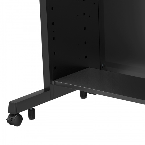 eデスク セミーオーダーデスク 中棚 幅150cm用 ブラック 奥行26cm【受注生産品】