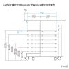 eデスク セミーオーダーデスク 中棚 幅125cm用 ブラック 奥行50cm【受注生産品】