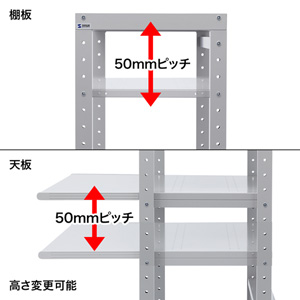 ラック（eラック・オフィス用・Cシリーズ・コンパクトタイプ・幅1000） ER-100C サンワサプライ 【代引き不可商品】