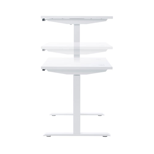 e電動昇降デスク(スタンディングデスク・メモリー機能・W1600×D700・ホワイト)