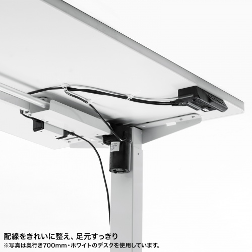 電動昇降デスク（昇降式デスク・昇降デスク・パソコンデスク・作業台・e電動昇降デスク・幅90cm・奥行60cm・メモリー機能付・薄い木目）【受注生産品】