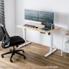 電動昇降デスク（昇降式デスク・昇降デスク・パソコンデスク・作業台・e電動昇降デスク・幅90cm 奥行65cm・メモリー機能付・ブラック）【受注生産品】