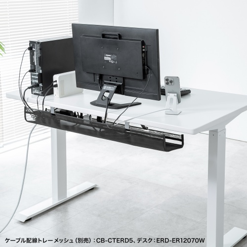 電動昇降デスク（昇降式デスク・昇降デスク・パソコンデスク・作業台・e電動昇降デスク・幅90cm 奥行65cm・メモリー機能付・薄い木目）【受注生産品】