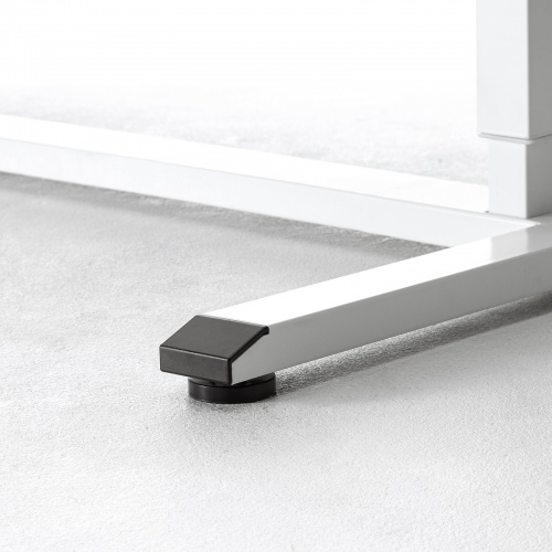 ガス圧式昇降デスク（幅120cm・奥行き60cm・キャスター付き・薄い木目）ERD-G12060LM