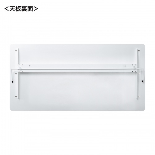 ガス圧式昇降デスク（幅120cm・奥行き60cm・キャスター付き・ホワイト）ERD-G12060W