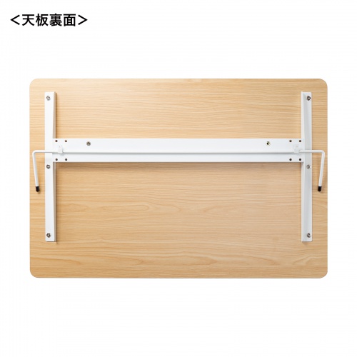 ガス圧式昇降デスク（幅90cm・奥行き60cm・キャスター付き・薄い木目）ERD-G9060LM