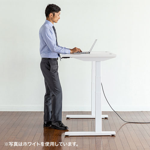 昇降デスク(電動・Bluetooth内蔵・リマインダー機能・W1000×D700・薄い木目)