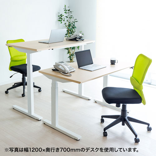 昇降デスク(電動・Bluetooth内蔵・リマインダー機能・W1000×D700・薄い木目)