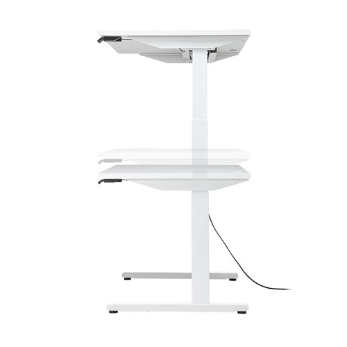 昇降デスク(電動・Bluetooth内蔵・リマインダー機能・W1000×D700・ホワイト)