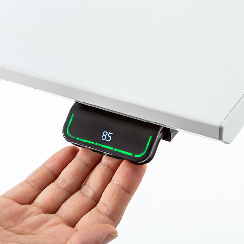 昇降デスク（電動・Bluetooth内蔵・リマインダー機能・W1200×D700・ホワイト)