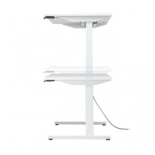 昇降デスク(電動・Bluetooth内蔵・リマインダー機能・W1400×D700・ホワイト)