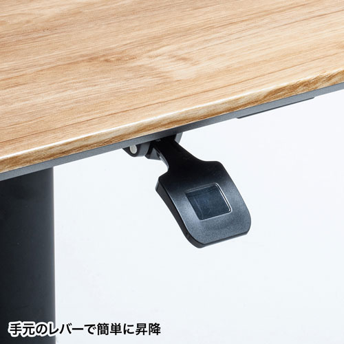 スタンディングデスク(ミーティング・ガス圧昇降・キャスター付き・W1500×D800mm・引き出しつき・薄い木目) ERD-MTGA15080LM サンワサプライ