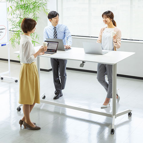 ガス昇降ミーティングデスク