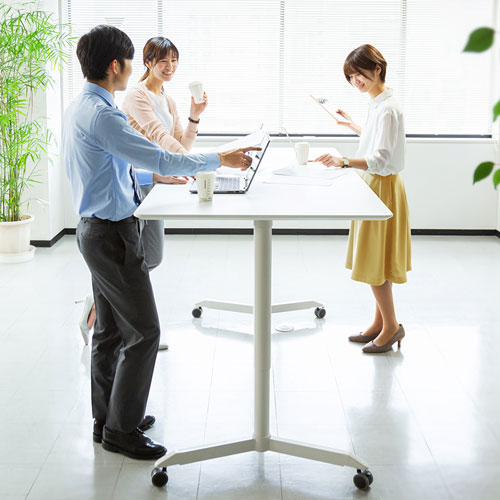 ガス昇降ミーティングデスク