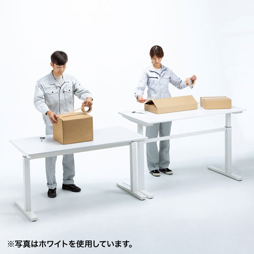 昇降デスク(W1400×D700・手動昇降・薄い木目) ERD-SH14070LMN サンワサプライ