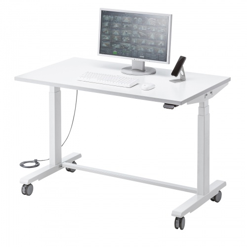 電動昇降デスク（バッテリー搭載・作業台・W1200×D700×H675～1325mm） ERD-WDK12070W サンワサプライ