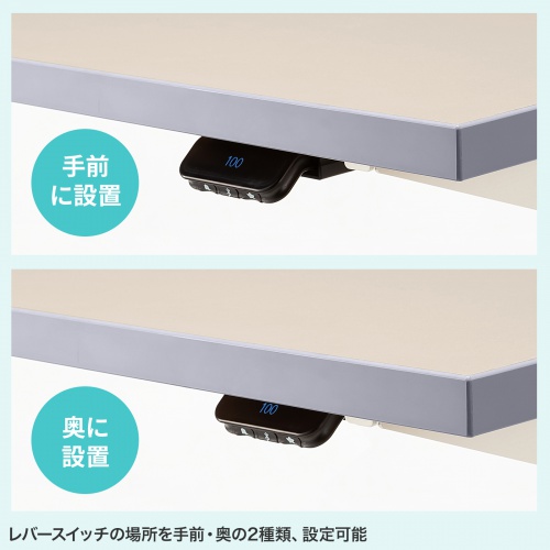 電動昇降作業台（電動昇降デスク・スタンディングデスク・作業台・塩ビシート・耐荷重100kg・幅180cm・奥行50cm）