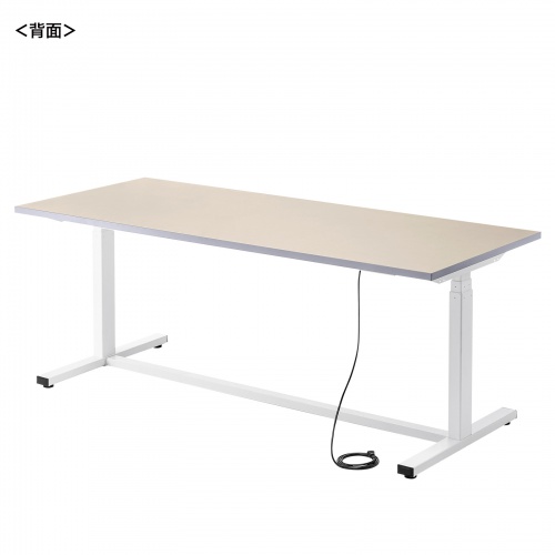 電動昇降作業台（電動昇降デスク・スタンディングデスク・作業台・塩ビシート・耐荷重・100kg・幅180cm・奥行75cm）