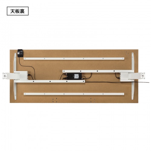 電動昇降作業台（電動昇降デスク・スタンディングデスク・作業台・塩ビシート・耐荷重・100kg・幅180cm・奥行75cm）