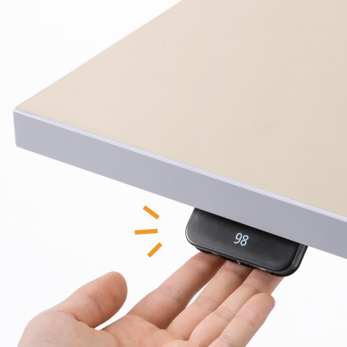 電動昇降作業台（電動昇降デスク・スタンディングデスク・作業台・塩ビシート・耐荷重・100kg・幅180cm・奥行75cm）