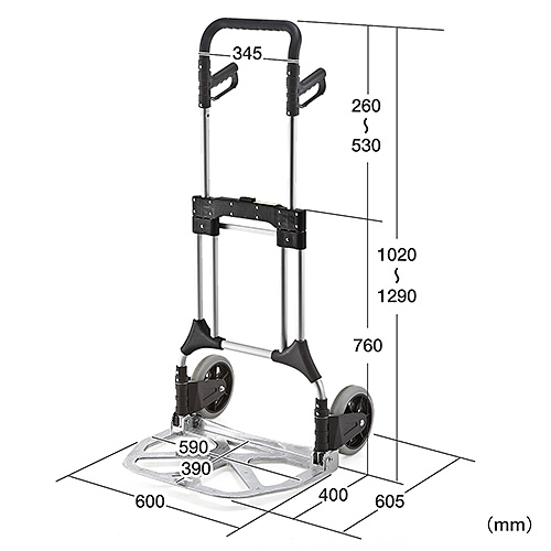 電動ETC001 キャリーカート 95×55×75cm 荷物運びの負担から解放。これからは電動の力でラクラク運搬 キャンプ