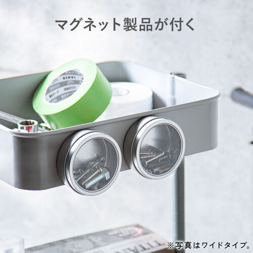 キッチンワゴン（マルチワゴン・幅39cm・耐荷重60kg・キャスター付・おしゃれ・ツールワゴン・高さ変更可能・ブラック）