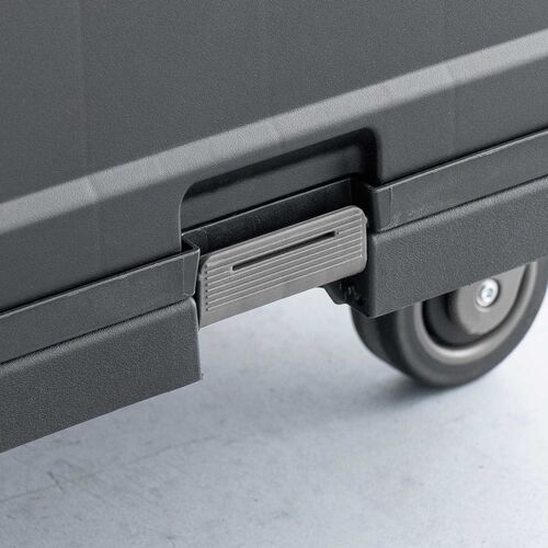 折りたたみ台車（専用コンテナ付き・キャリーカート・大容量47L・高耐荷重60kg・コンパクト・折りたたみコンテナ・買い物・レジャー・角度無段階調整・ブラック）