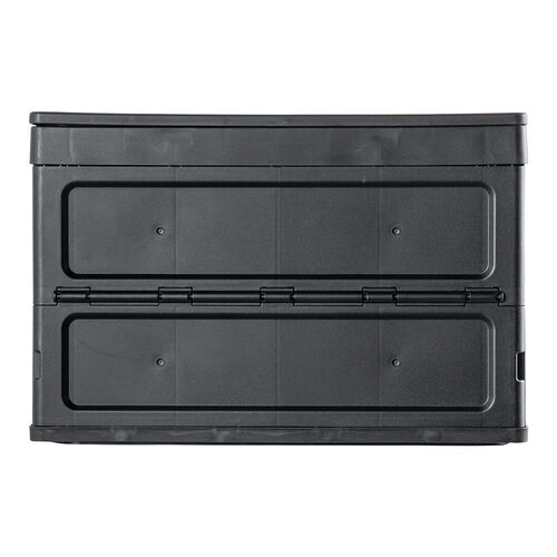 折りたたみ台車（専用コンテナ付き・キャリーカート・大容量47L・高耐荷重60kg・コンパクト・折りたたみコンテナ・買い物・レジャー・角度無段階調整・ブラック）